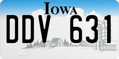 IA license plate DDV631