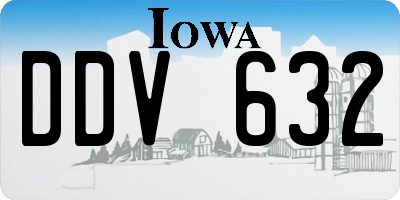 IA license plate DDV632