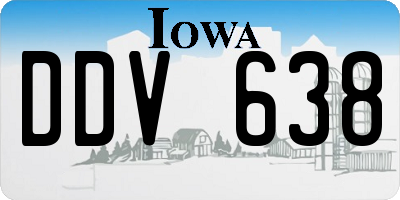 IA license plate DDV638