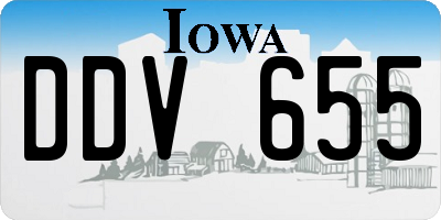 IA license plate DDV655