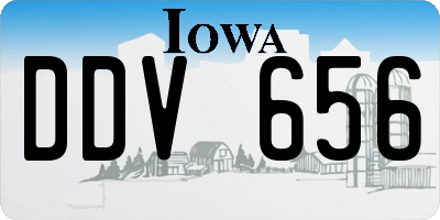 IA license plate DDV656