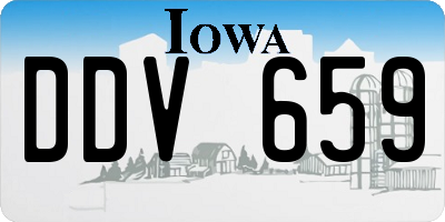 IA license plate DDV659