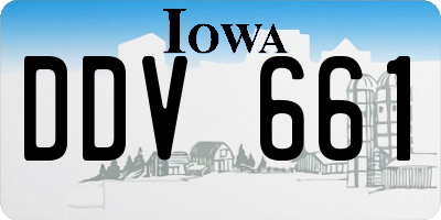 IA license plate DDV661