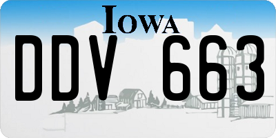IA license plate DDV663