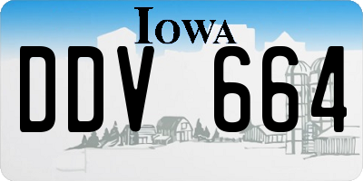 IA license plate DDV664