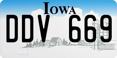 IA license plate DDV669