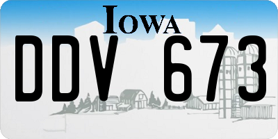 IA license plate DDV673