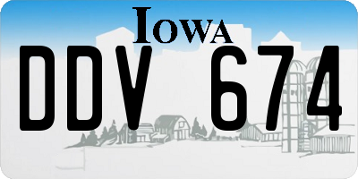 IA license plate DDV674