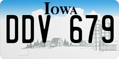 IA license plate DDV679