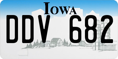 IA license plate DDV682