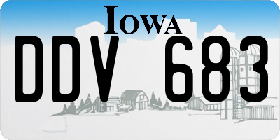 IA license plate DDV683