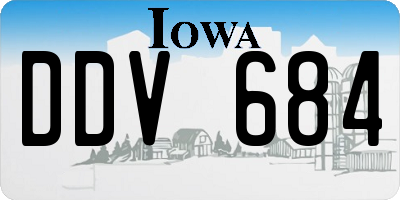 IA license plate DDV684