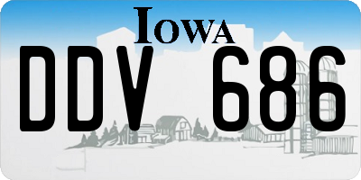 IA license plate DDV686