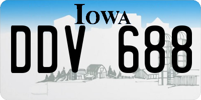 IA license plate DDV688