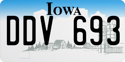 IA license plate DDV693