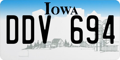IA license plate DDV694