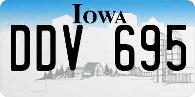 IA license plate DDV695