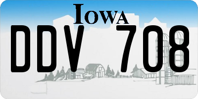 IA license plate DDV708