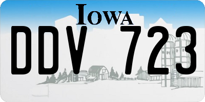 IA license plate DDV723