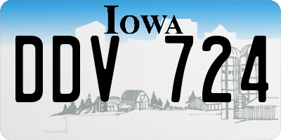 IA license plate DDV724