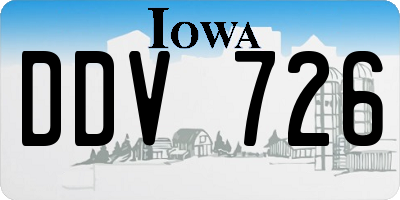 IA license plate DDV726