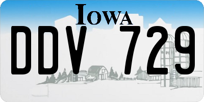 IA license plate DDV729