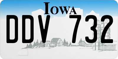 IA license plate DDV732