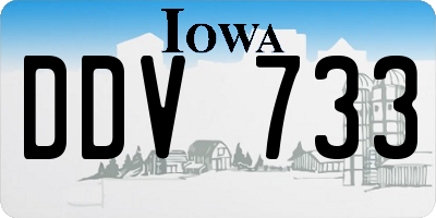 IA license plate DDV733
