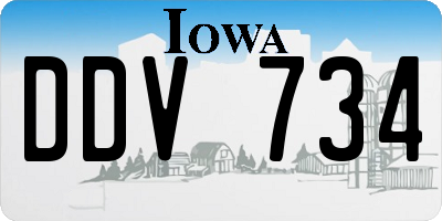 IA license plate DDV734