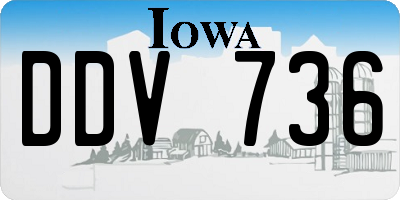 IA license plate DDV736