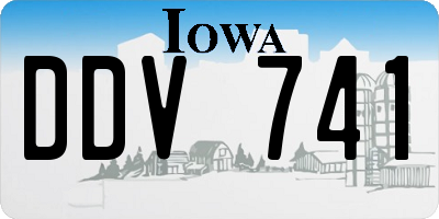 IA license plate DDV741