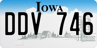 IA license plate DDV746