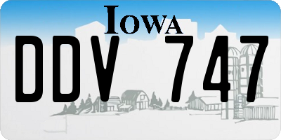 IA license plate DDV747