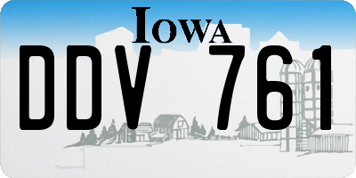 IA license plate DDV761