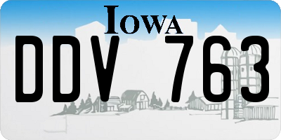 IA license plate DDV763