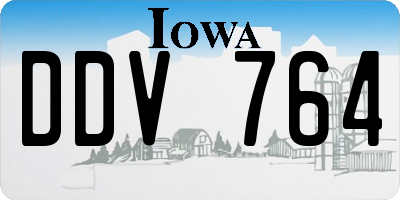 IA license plate DDV764