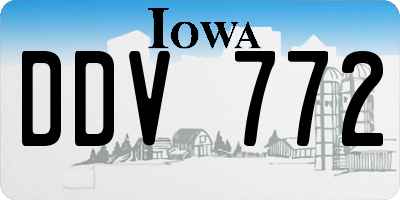 IA license plate DDV772
