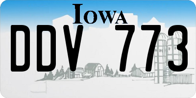 IA license plate DDV773