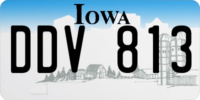 IA license plate DDV813
