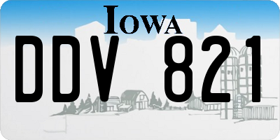 IA license plate DDV821