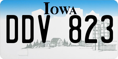 IA license plate DDV823