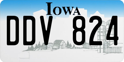 IA license plate DDV824