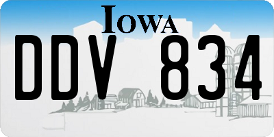 IA license plate DDV834