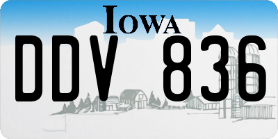 IA license plate DDV836