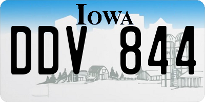 IA license plate DDV844