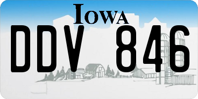 IA license plate DDV846