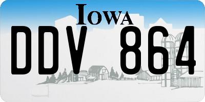 IA license plate DDV864
