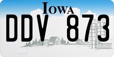 IA license plate DDV873