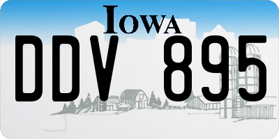 IA license plate DDV895