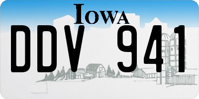 IA license plate DDV941